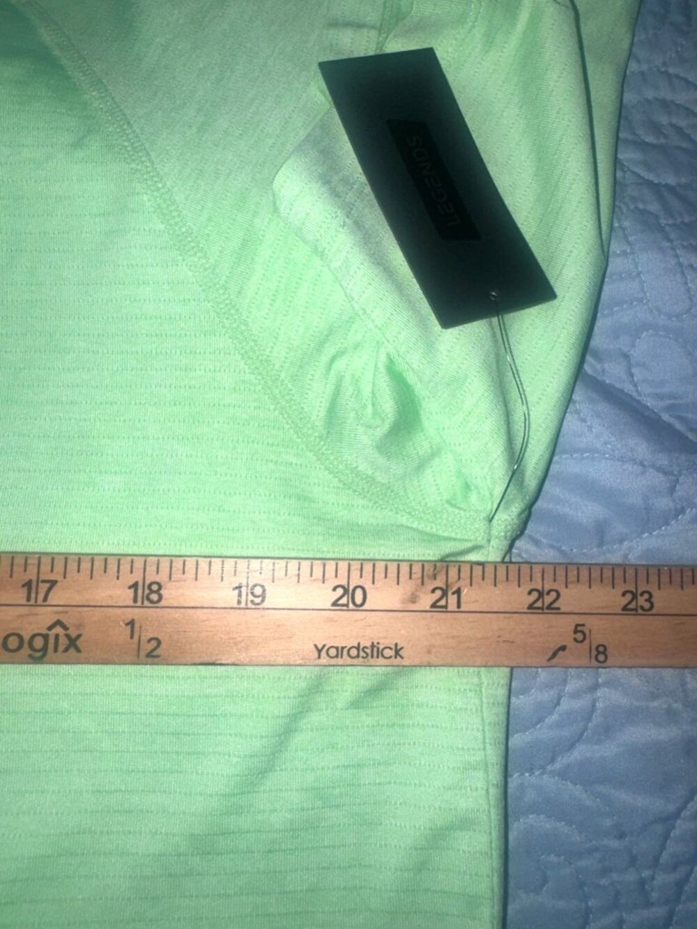 Legends Mens Green Performance T-Shirt XL Polyester Blend - Picture 4 of 4